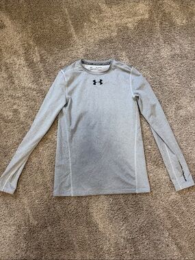 Under Armour Men's Long Sleeve Performance Top - Light Gray Heather
